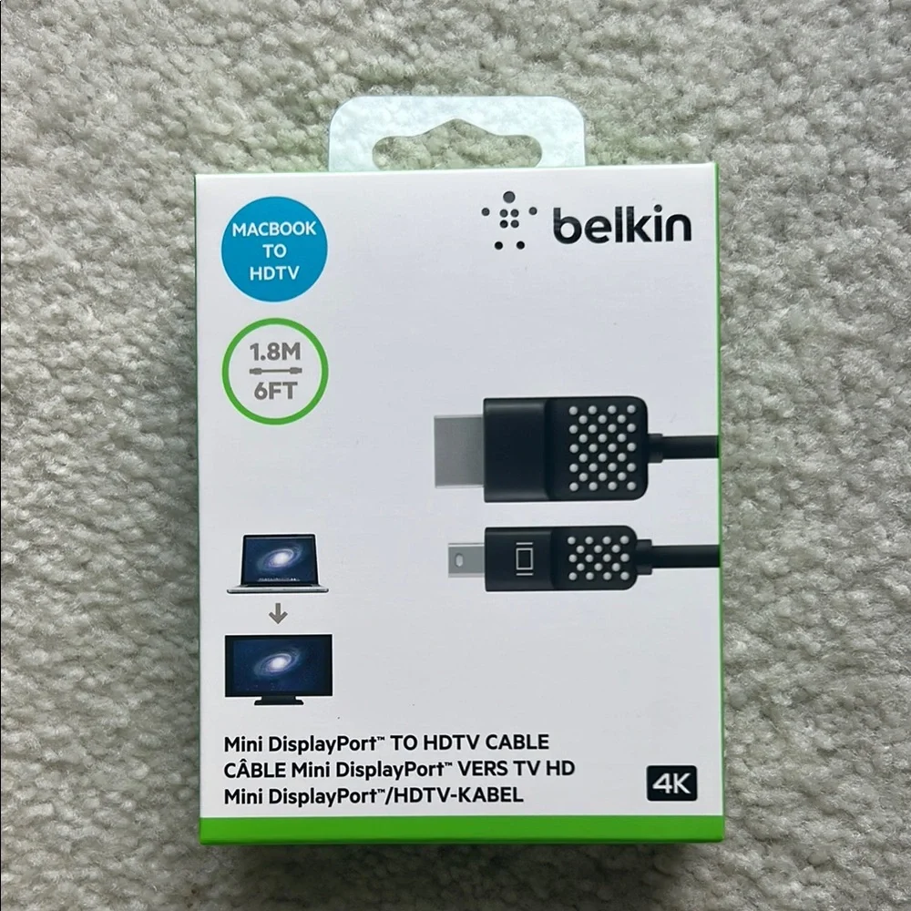 Belkin 4K Mini DisplayPort to HDTV Cable